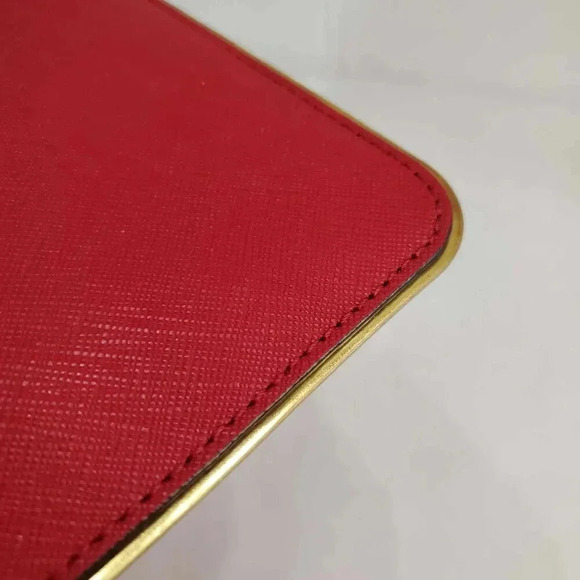 Michael Kors Red Metal Edge Wristlet - Picture 7 of 8